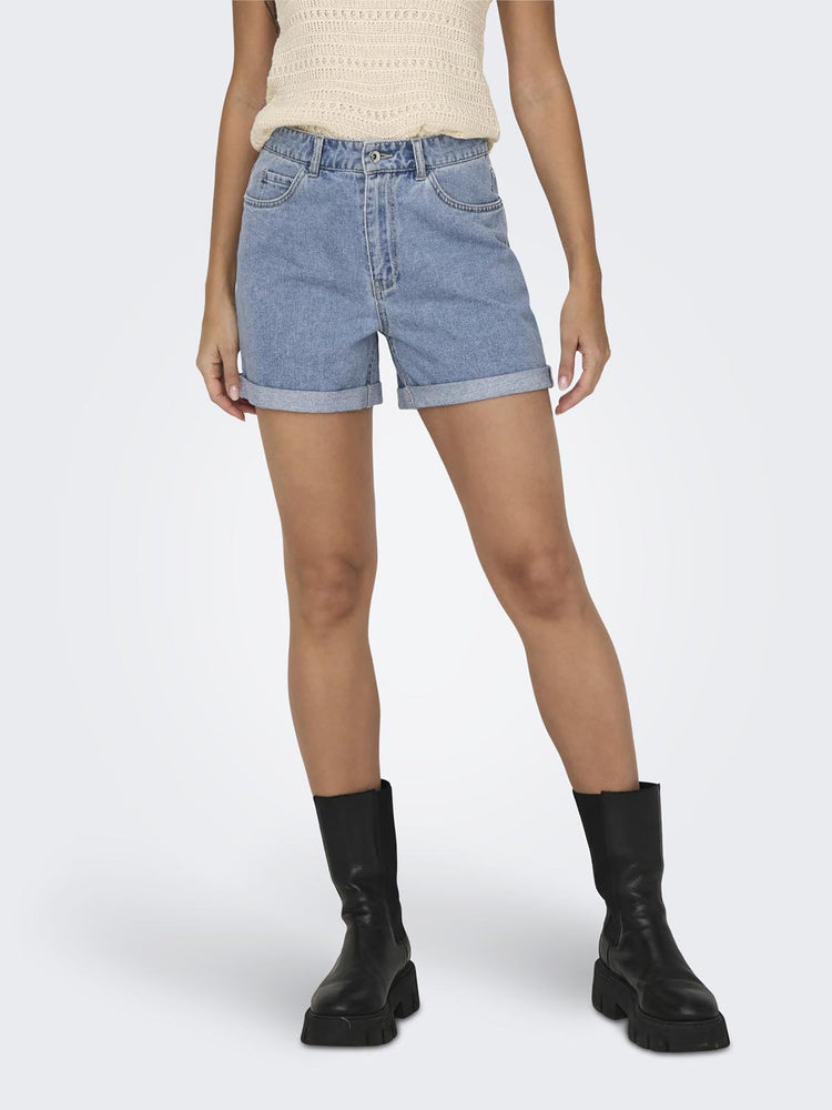 Γυναικείο σορτς ψηλόμεσο ONLVEGA HW MOM DNM SHORTS NOOS 15230571 | 15230571