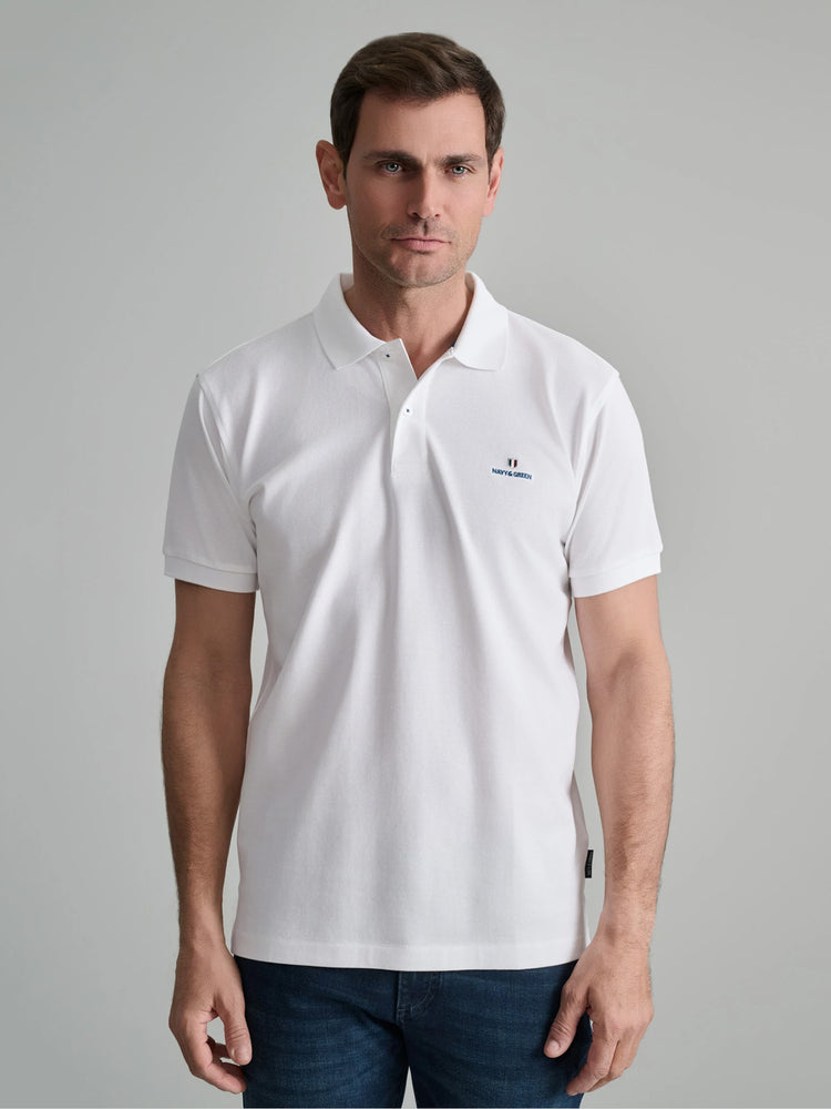 Ανδρικό polo white 24GE.300.8 | 24GE.300.8