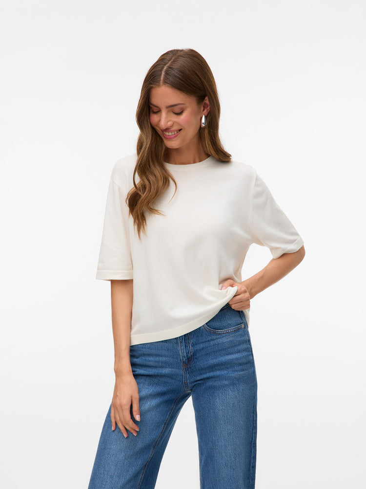 Γυναικεία μπλούζα πλεκτή VMSILJE 2/4 O-NCK OVERSIZE PULL 10320460 | 10320460
