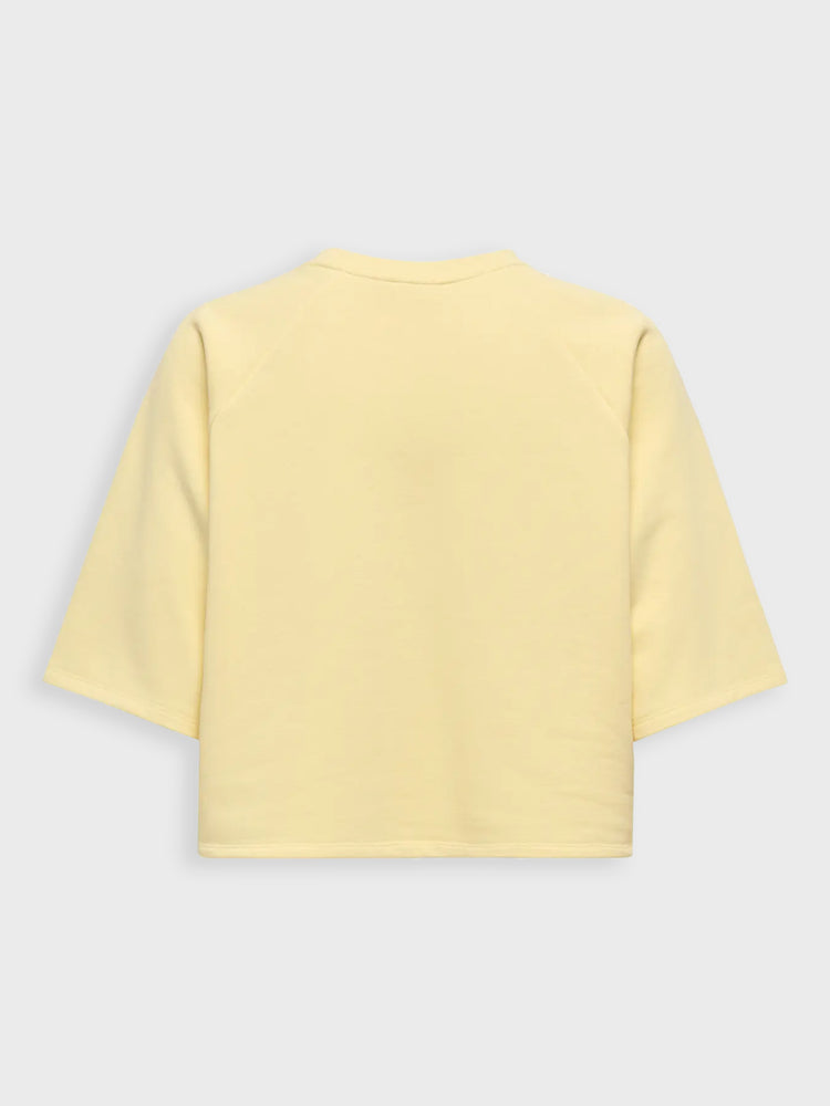 Γυναικεία μπλούζα φούτερ crop ONLCORA S/S PRINT O-NECK 15347037 | 15347037