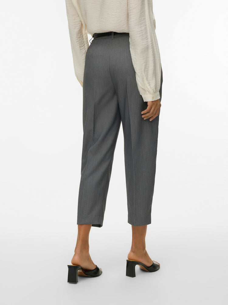 Γυναικείο παντελόνι με ζώνη VMELMA MW BARREL BELT ANKLE PANT NOOS 10340506 | 10340506