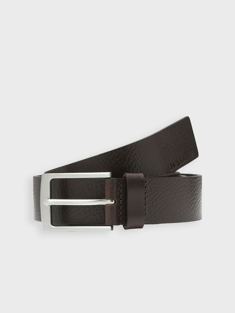 Ανδρική ζώνη black coffee  JACSTOCKHOLM LEATHER BELT NOOS 12242690 | 12242690