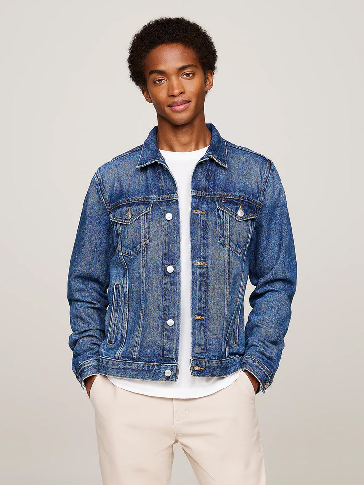 Ανδρικό τζάκετ TRUCKER JKT STR SEP INDIGO MW0MW321101A9 | MW0MW321101A9