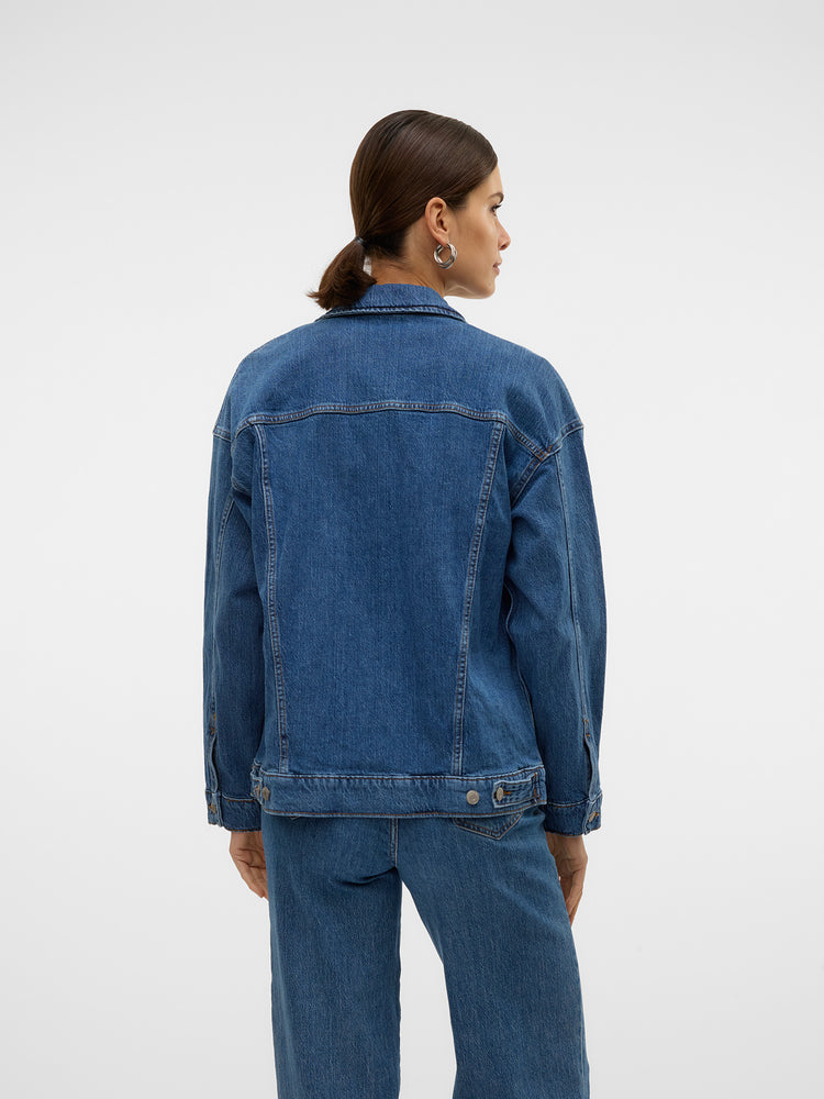 Γυναικείο τζάκετ τζιν medium blue VMTESSA LS OVERSIZE DENIM JACKET GA NOOS 10329868 | 10329868
