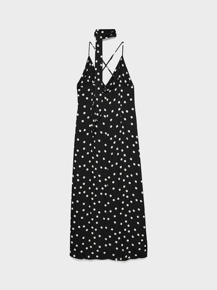 Γυναικείο φόρεμα με κορδέλα VMELISA LONG SINGLET SCARF DRESS 10350647 | 10350647