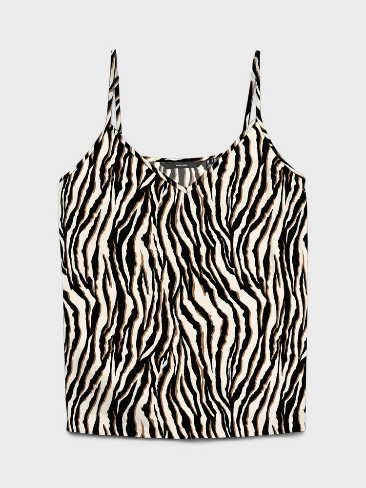 Γυναικείο top εμπριμέ VMEASY JOY V-NECK SINGLET WVN 10297362 | 10297362