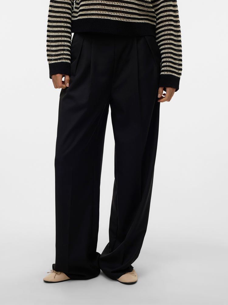 Γυναικείο παντελόνι VMHAILEY HW WIDE PLEAT PANT NOOS 10323772 | 10323772