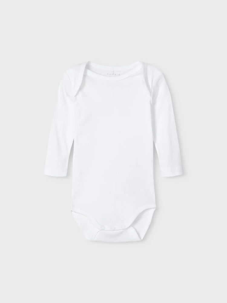 Βρεφικά κορμάκια σετ 3 τεμ NBNBODY 3P LS SOLID NOOS 13248380 | 13248380