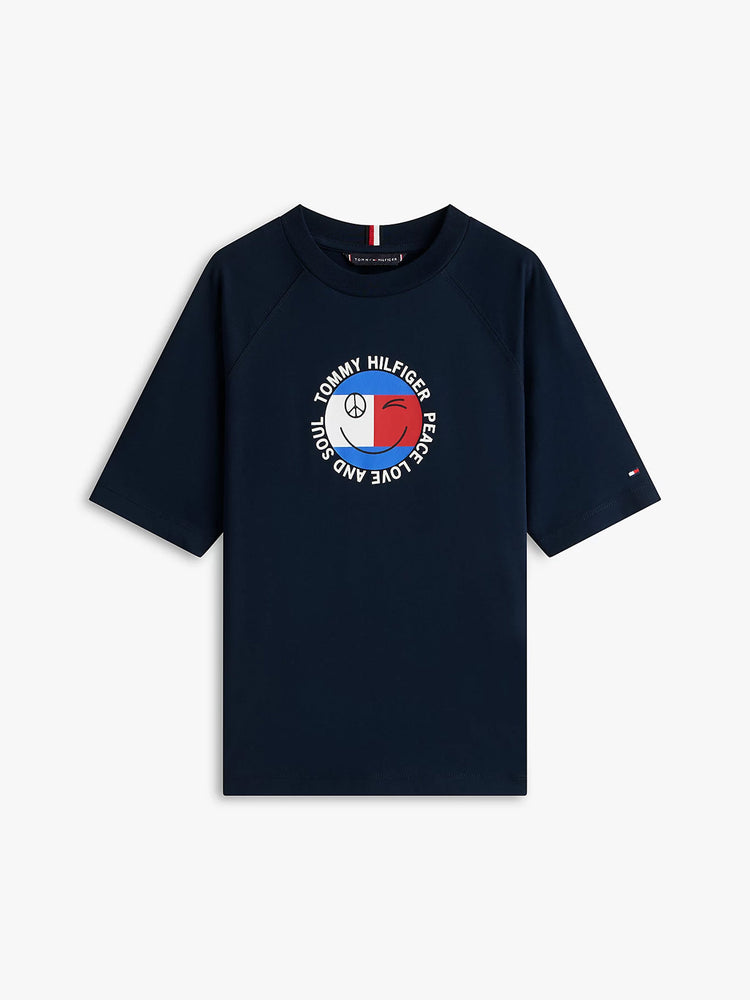 Παιδική μπλούζα μακό FUN FLAG GRAPHIC T-SHIRT KB0KB10269C1G | KB0KB10269C1G