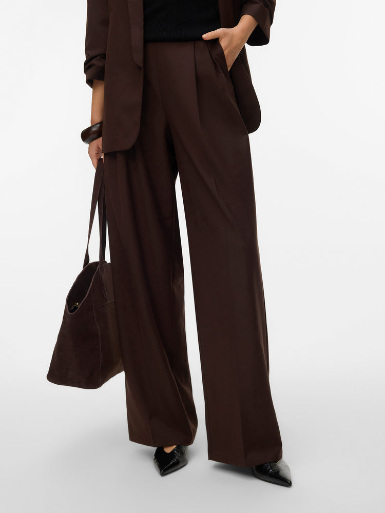 Γυναικείο παντελόνι VMHAILEY HW WIDE PLEAT PANT NOOS 10323772 | 10323772