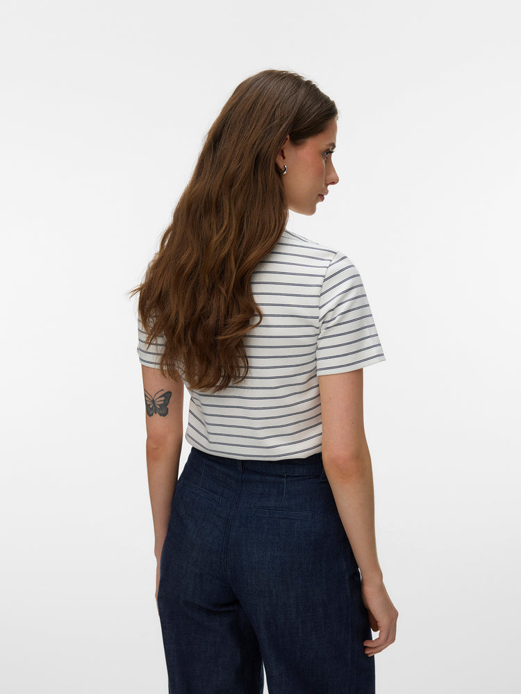 Γυναικείο t-shirt μπλε ρίγα AWAVANI SS O-NECK T-SHIRT 10342731 | 10342731