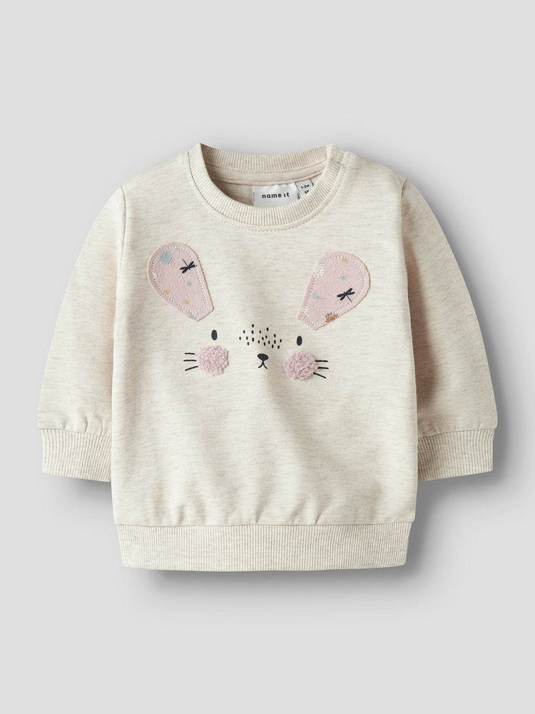 Βρεφική μπλούζα μελανζέ NBFKLEO LS SWEAT BOX UNB 13244365 | 13244365