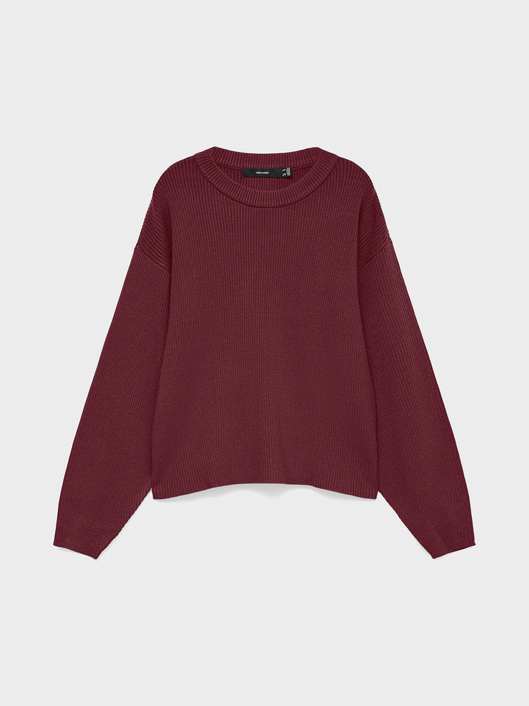 Γυναικεία μπλούζα VMGOLD LUX RIB LS O-NECK PULLOVER 10347043 | 10347043