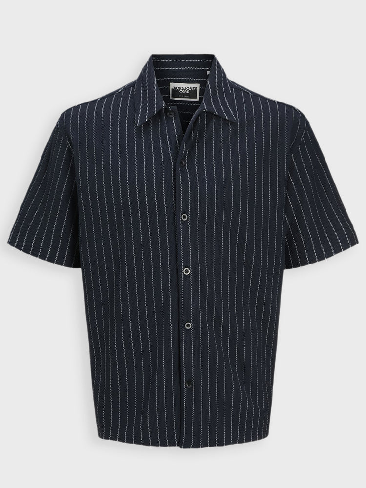 Ανδρικό πουκάμισο ριγέ JCOFUSION TEXTURE SHIRT SS 12290212 | 12290212