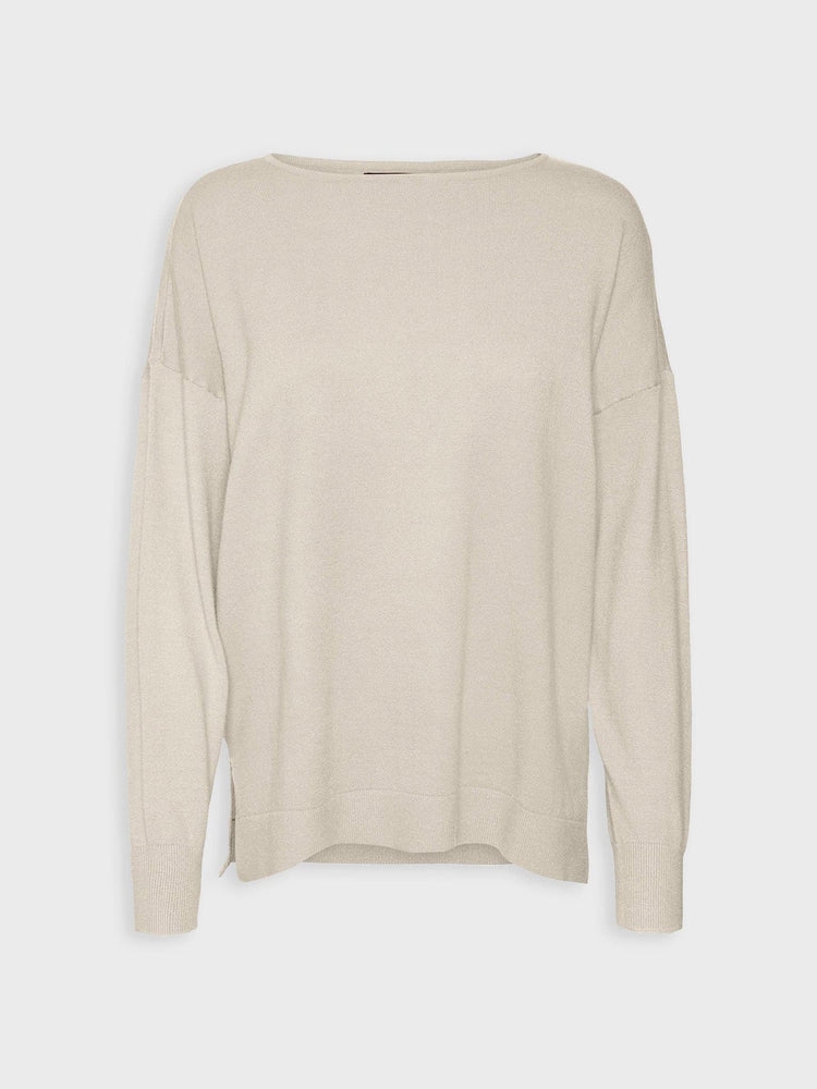 Γυναικεία μπλούζα πλεκτή VMKARIS LS BOATNECK BOXY PULLOVER 10290690 | 10290690