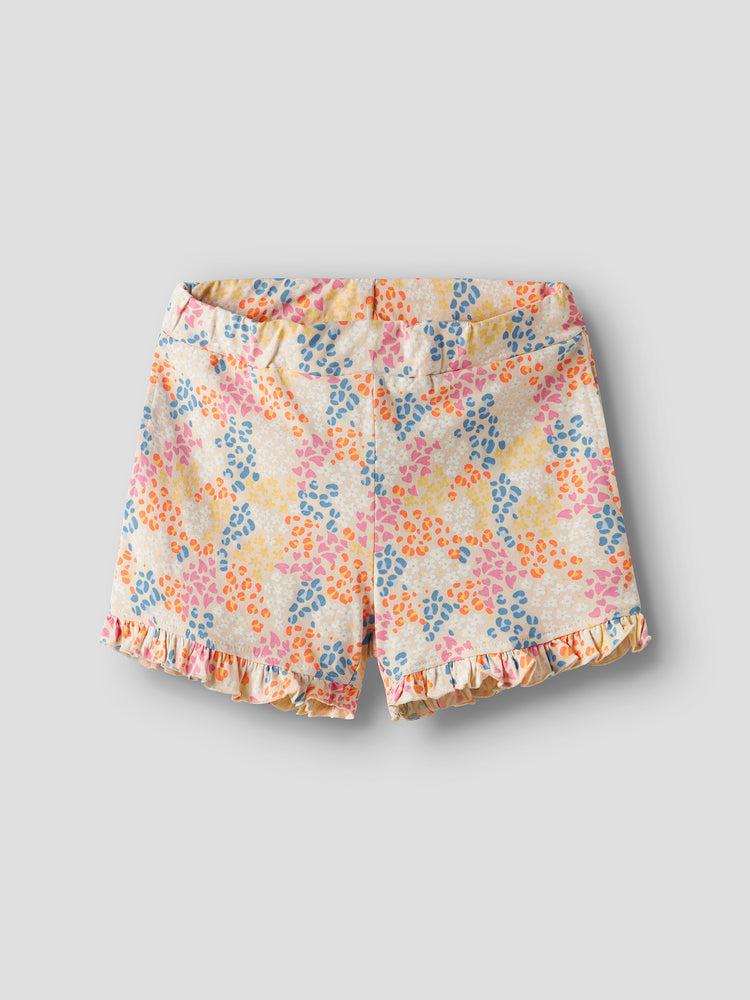 Εφηβικό σορτς φλοράλ NKFJOANE SHORTS 13238038  | 13238038