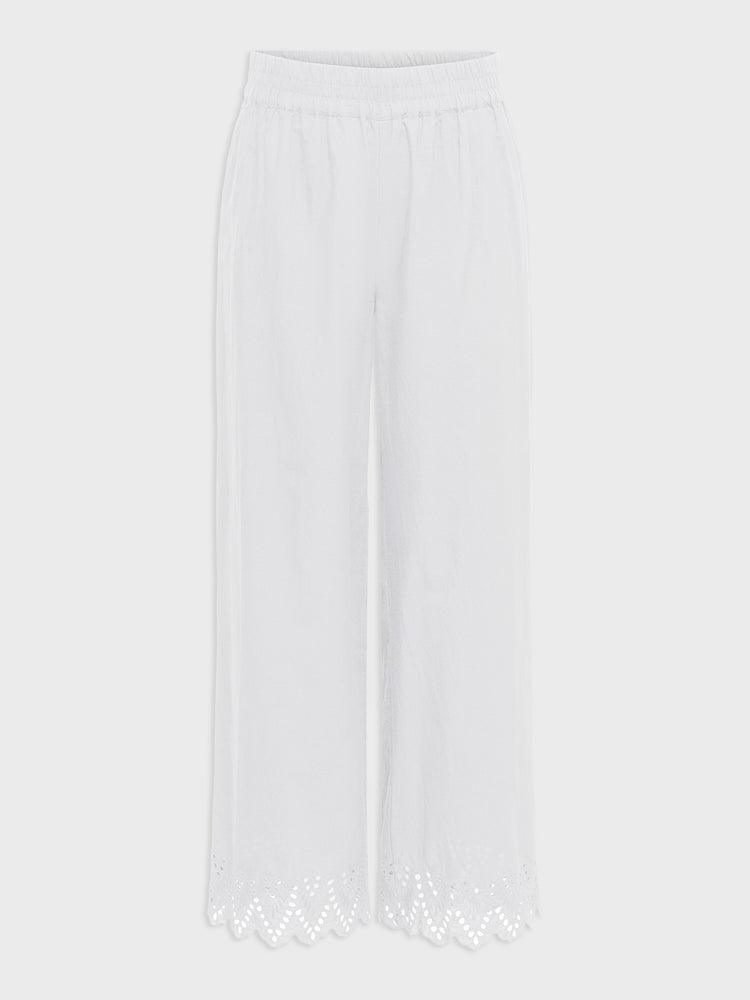 Γυναικείο παντελόνι ONLPAULA TULUM EMB PULL-UP PANT WVN 15343184 | 15343184