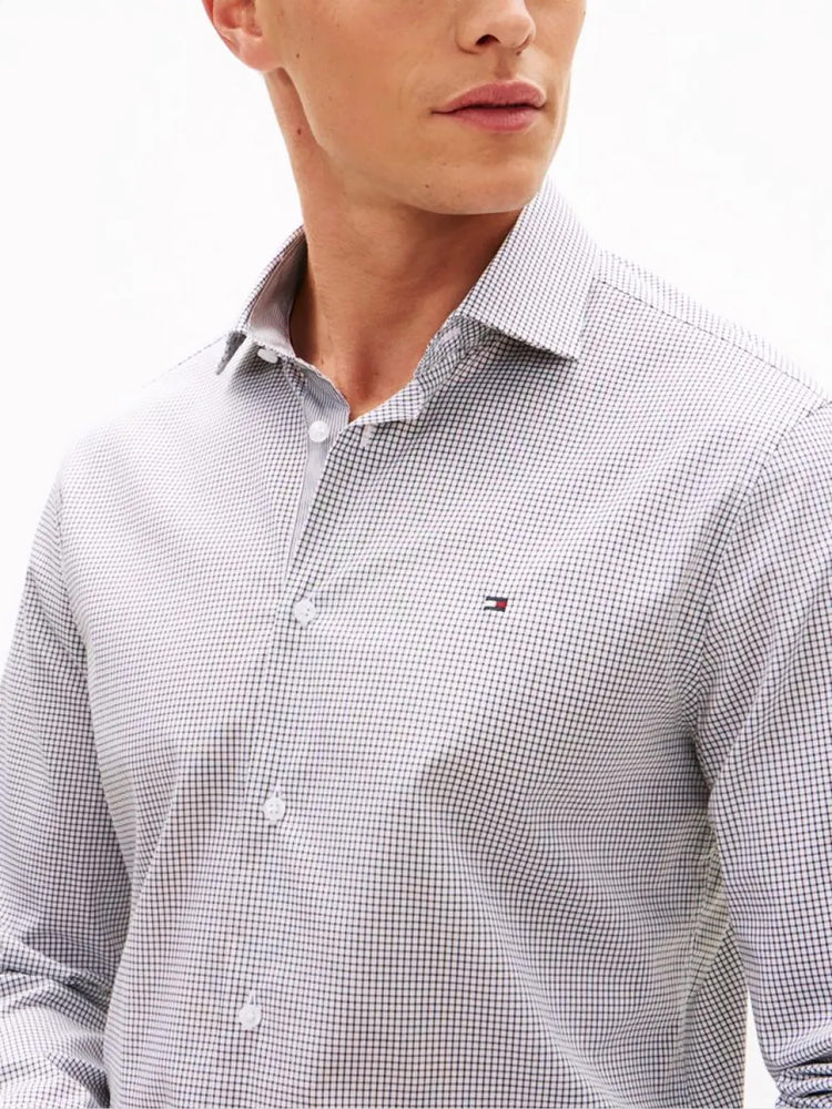 Ανδρικό πουκάμισο καρό CL MINI GINGHAM CHECK SHIRT MW0MW42931BDS | MW0MW42931BDS