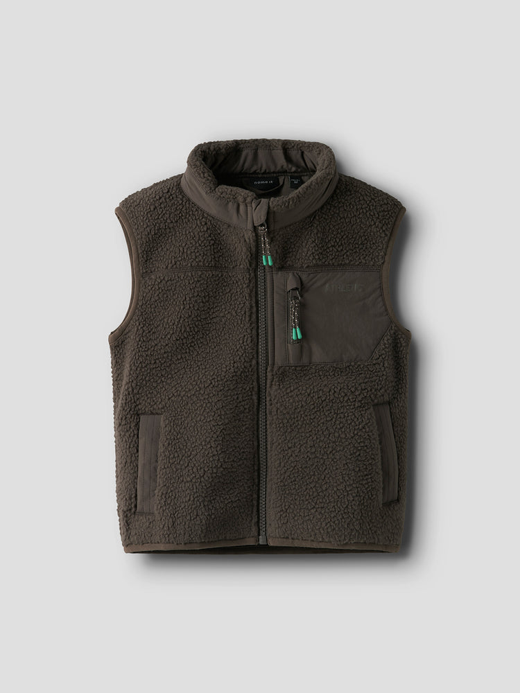 Παιδικό γιλέκο μπουκλέ NMMMILLER SHERPA VEST 13250732 | 13250732