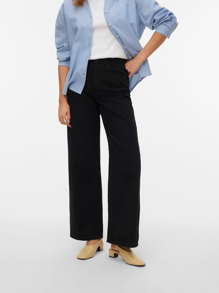 Γυναικείο παντελόνι τζιν VMKIRSA IDA HR WIDE JEANS MIX 10335361 | 10335361