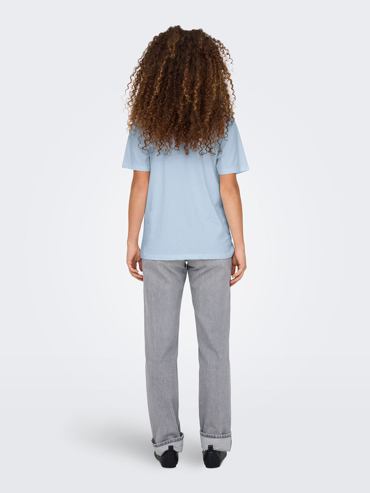 Γυναικείο t-shirt Soft Chambray ONLBURST S/S POPCORN TOP BOX 15343431 | 15343431