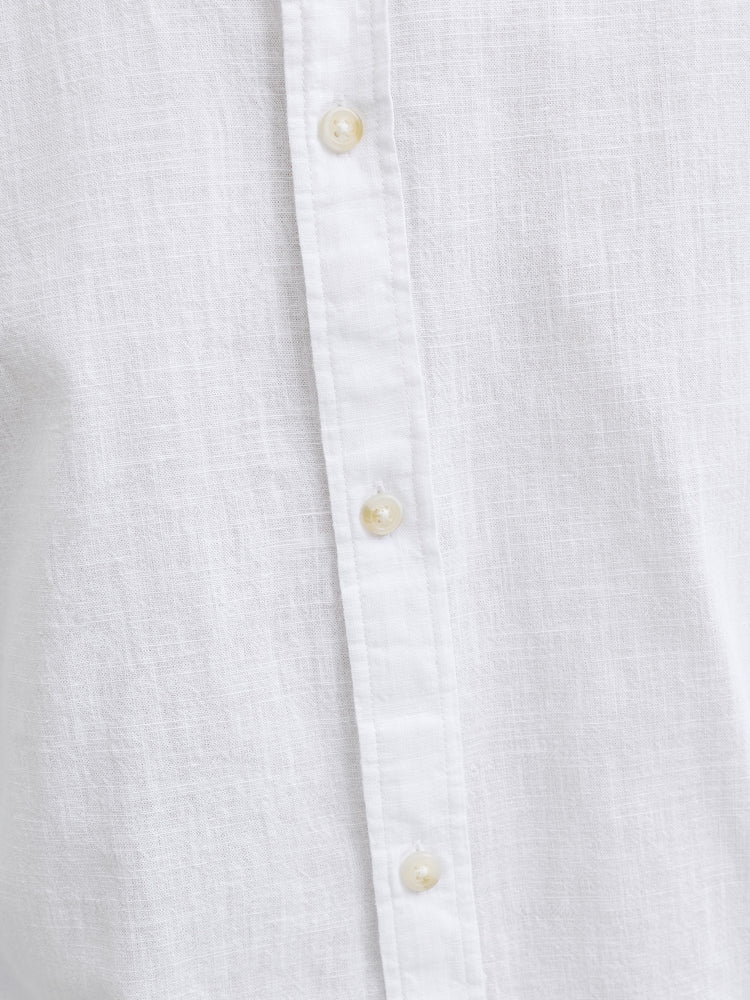 Ανδρικό πουκάμισο mao γιακάς JJESUMMER LINEN BLEND BAND SHIRT 12289184 | 12289184