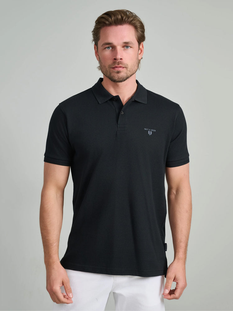 Ανδρικό polo black 24EY.007/PL/YL.1 | 24EY.007/PL/YL.1