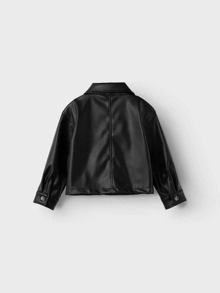 Παιδικό τζάκετ δερματίνη NMFSIANINE PU LS OVERSHIRT 13222832 | 13222832