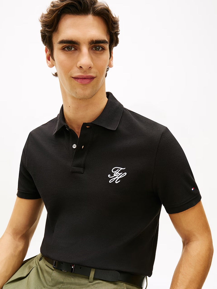 Ανδρικό polo TH SCRIPT REG POLO MW0MW43046BDS | MW0MW43046BDS