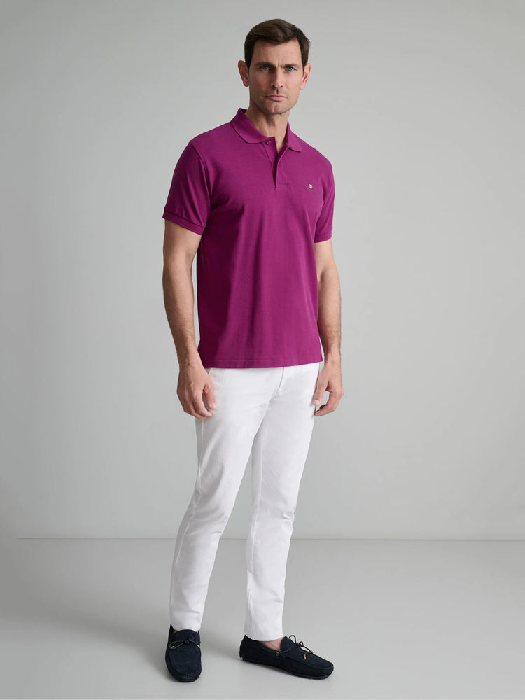 Ανδρικό polo dark purple 24GE.300.8 | 24GE.300.8