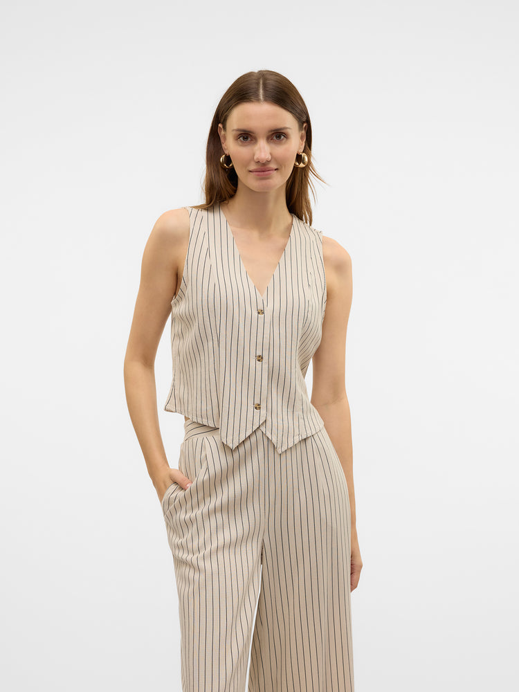Γυναικείο γιλέκο ριγέ VMMYMILO S/L WAISTCOAT WVN 10321606 | 10321606
