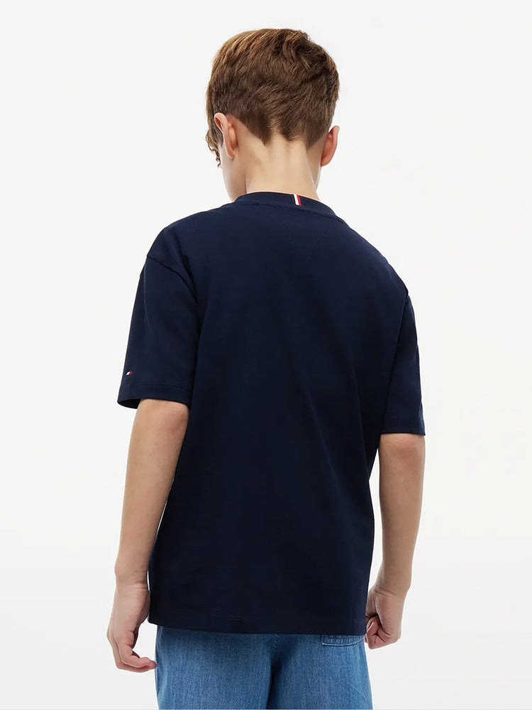 Παιδική μπλούζα TOMMY FLAG GRAFFITI T-SHIRT SS KB0KB10546C1G | KB0KB10546C1G