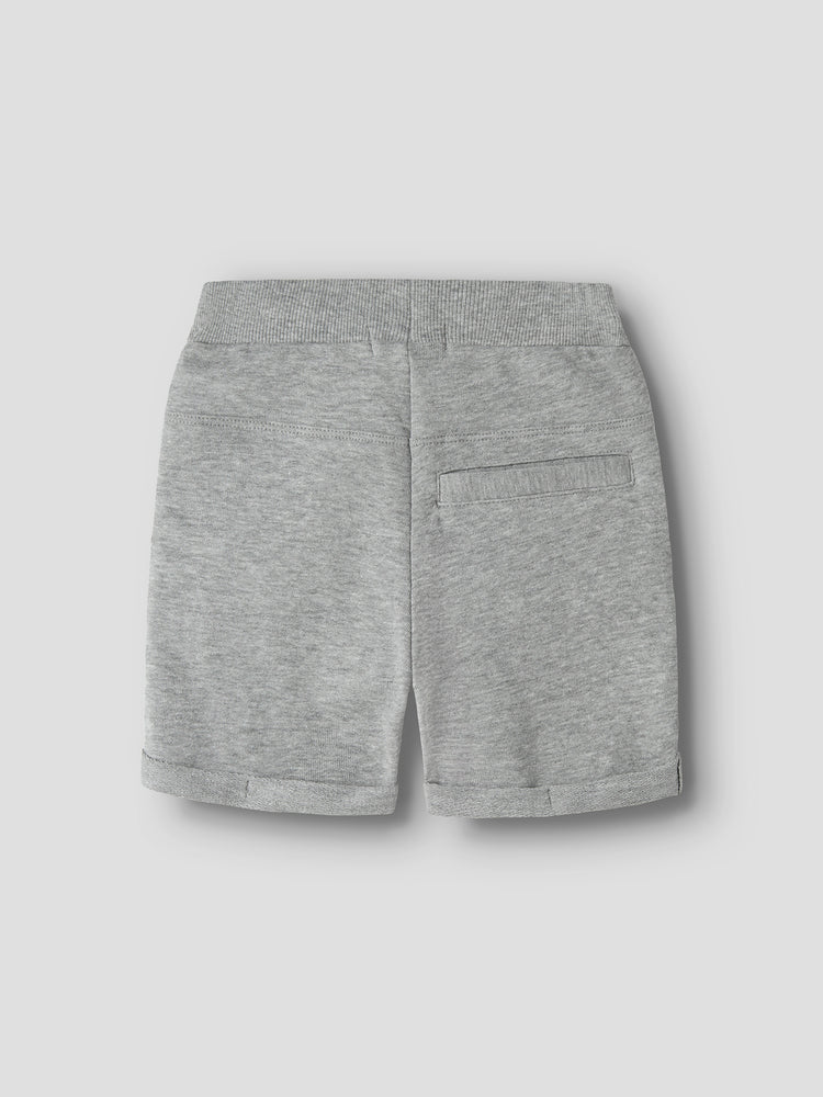 Παιδική βερμούδα φούτερ grey melange NMMVASSE SWE LONG SHORTS UNB 13227498 | 13227498