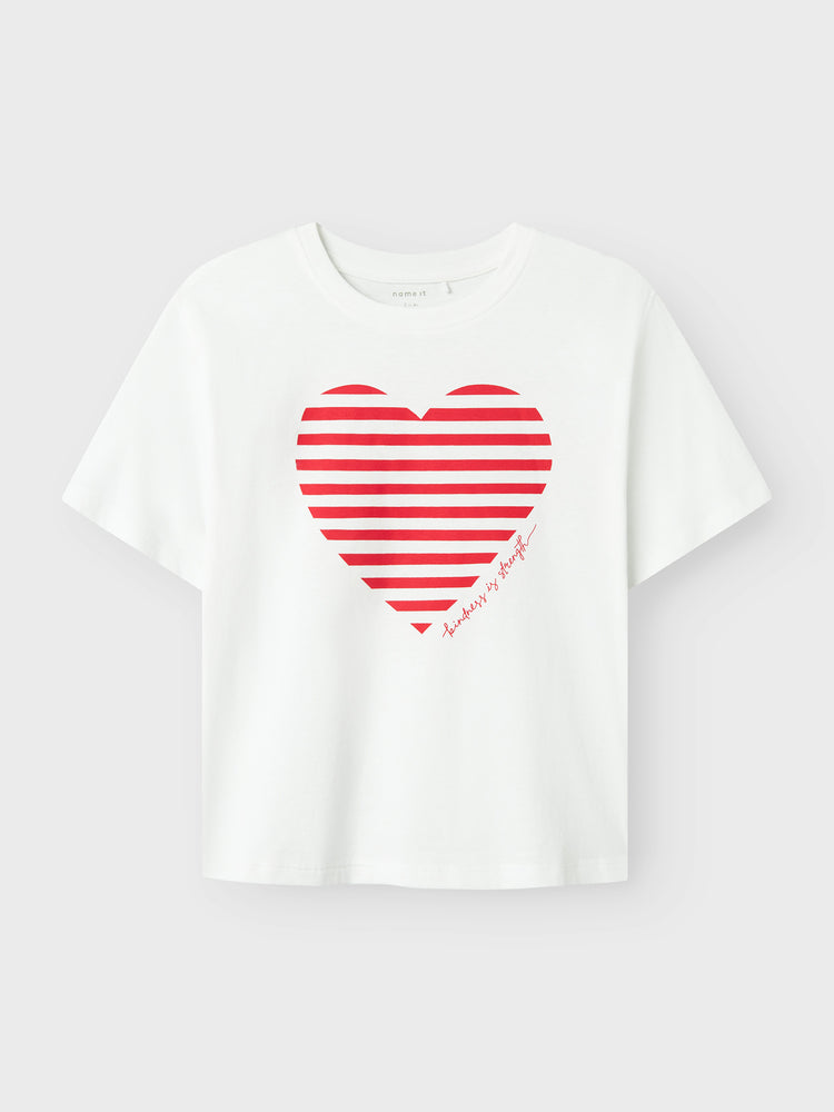 Εφηβική μπλούζα μακό red heart NKFFESKO SS NREG TOP 13241497 | 13241497