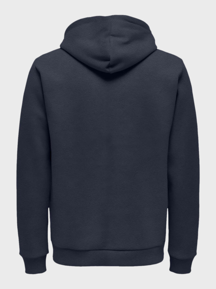 Ανδρική ζακέτα φούτερ ONSALBERTO REG UNBRUSHED ZIP HOOD SWT CS 22028623  | 22028623