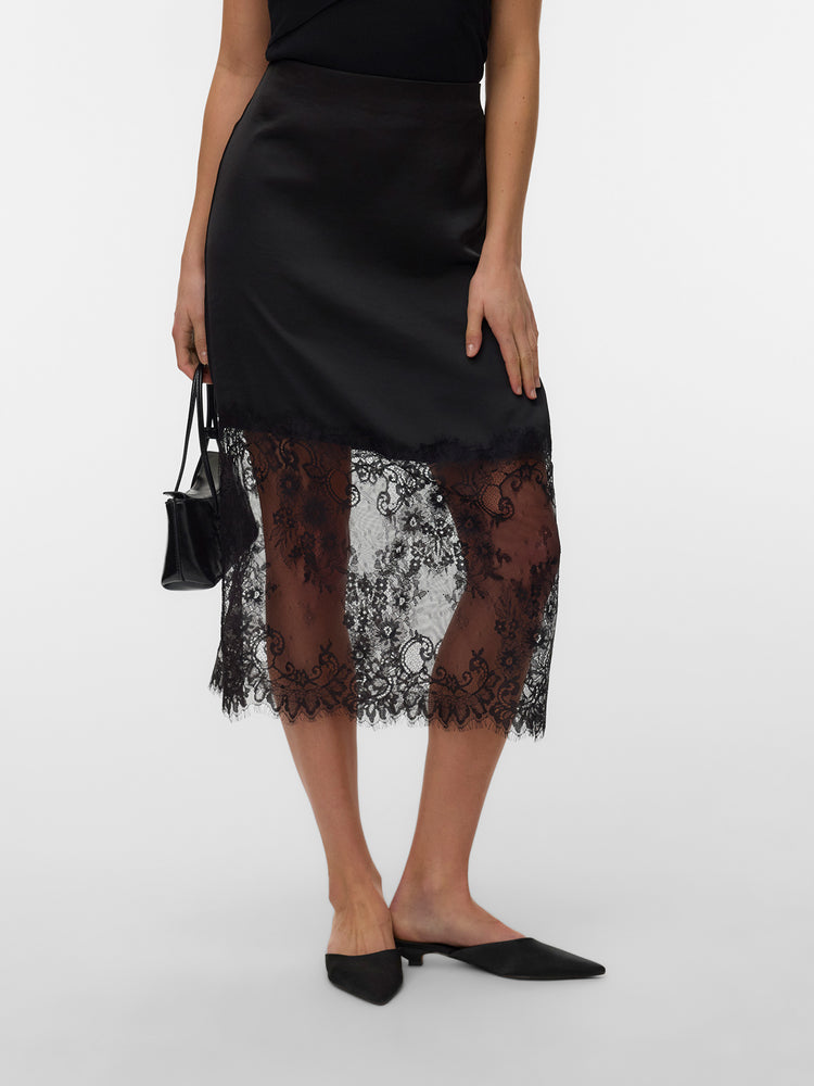 Γυναικεία φούστα VMOLLIE LACE HW 7/8 SKIRT WVN 10352633 | 10352633