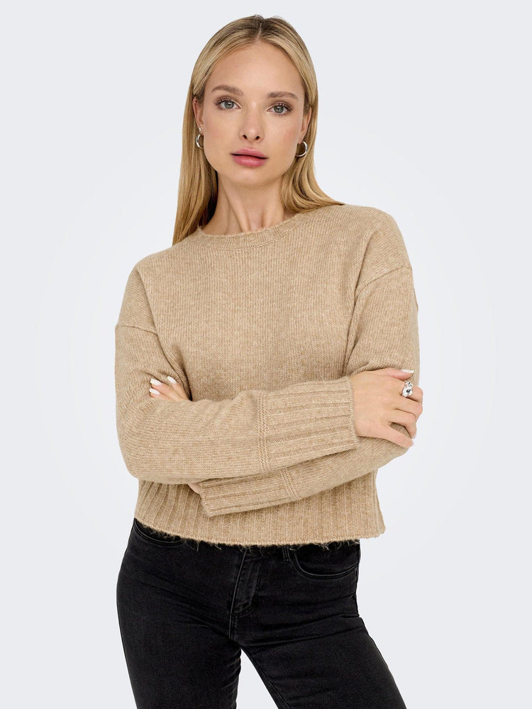 Γυναικεία μπλούζα πλεκτή ONLALLIE LIFE LS ONECK KNT 15294484 | 15294484