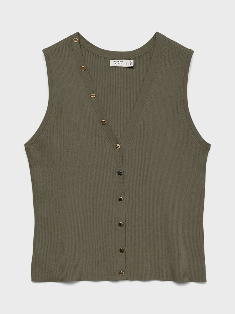 Γυναικείο τοπ VMDORY SL V-NECK BUTTON VEST 10342994 | 10342994