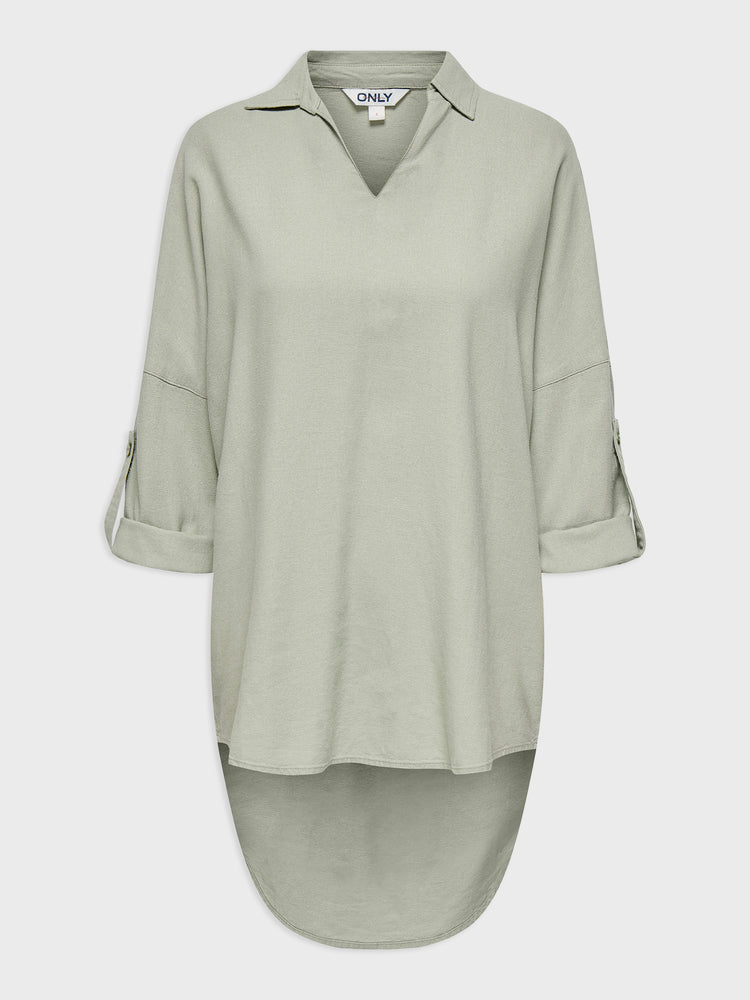 Γυναικεία μπλούζα τουνίκ ONLCARO 3/4 LINEN BL TUNIC CC PNT 15338898 | 15338898