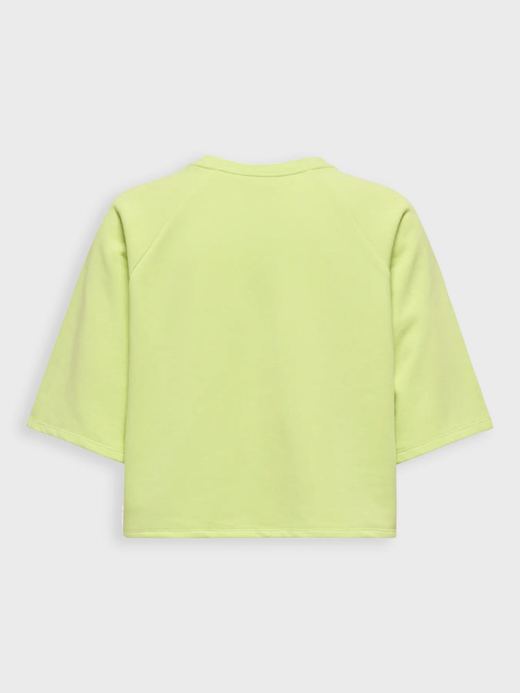 Γυναικεία μπλούζα φούτερ crop ONLCORA S/S PRINT O-NECK 15347037 | 15347037