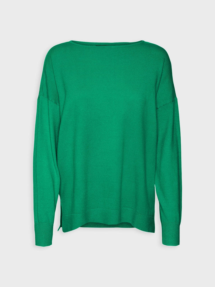 Γυναικεία μπλούζα πλεκτή  VMKARIS LS BOATNECK BOXY PULLOVER 10290690 | 10290690