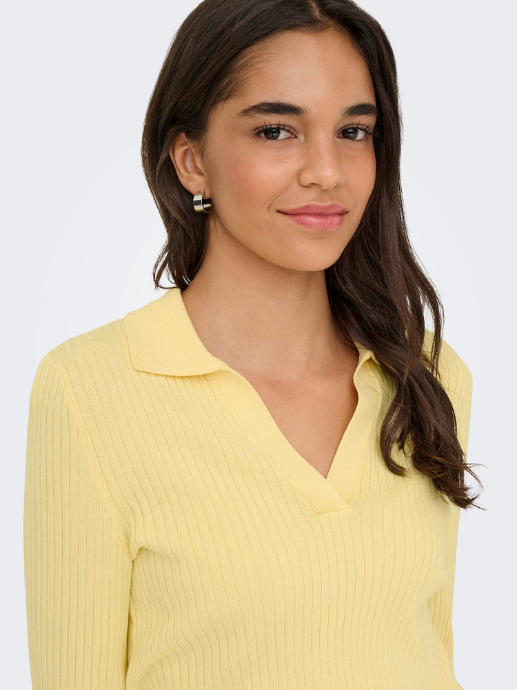 Γυναικεία μπλούζα πλεκτή ONLKAYA LS POLO KNT NOOS 15344841 | 15344841