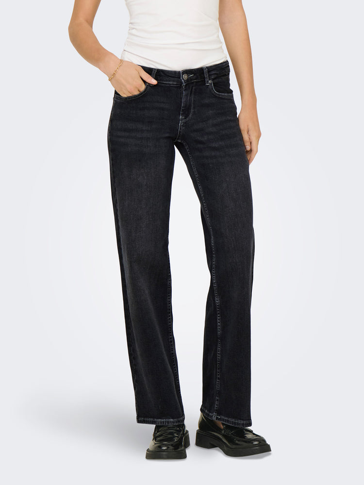 Γυναικείο παντελόνι washed black ONLJUDY-O LW WIDE LEG DNM TAI850 NOOS 15346268 | 15346268