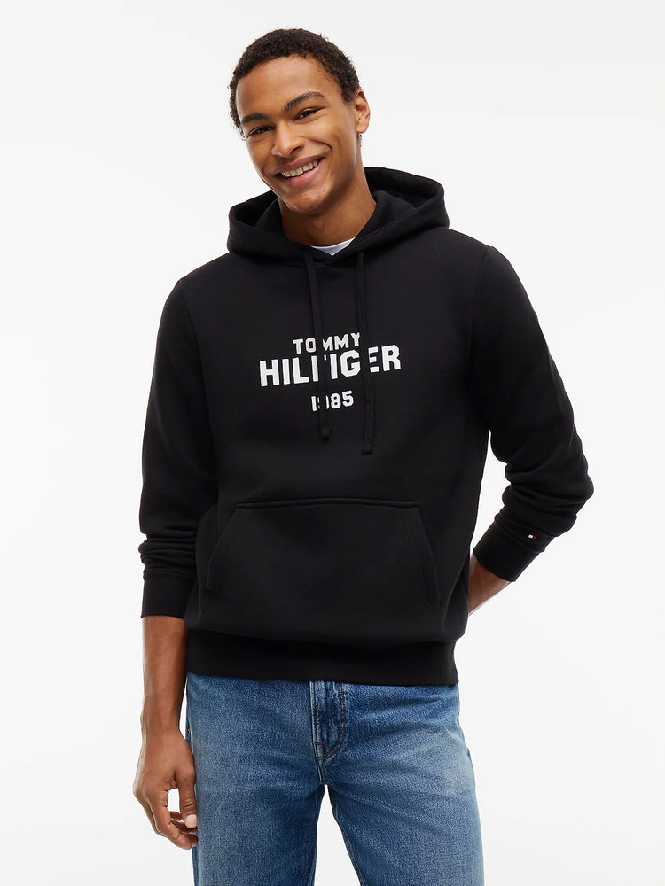 Ανδρική μπλούζα φούτερ HILFIGER STACK REG FLEECE HOODIE MW0MW44937BDS | MW0MW44937BDS