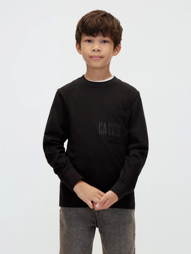 Παιδική μπλούζα μακό CALVIN POCKET LS T-SHIRT LVCKFJA27BBEH | LVCKFJA27BBEH