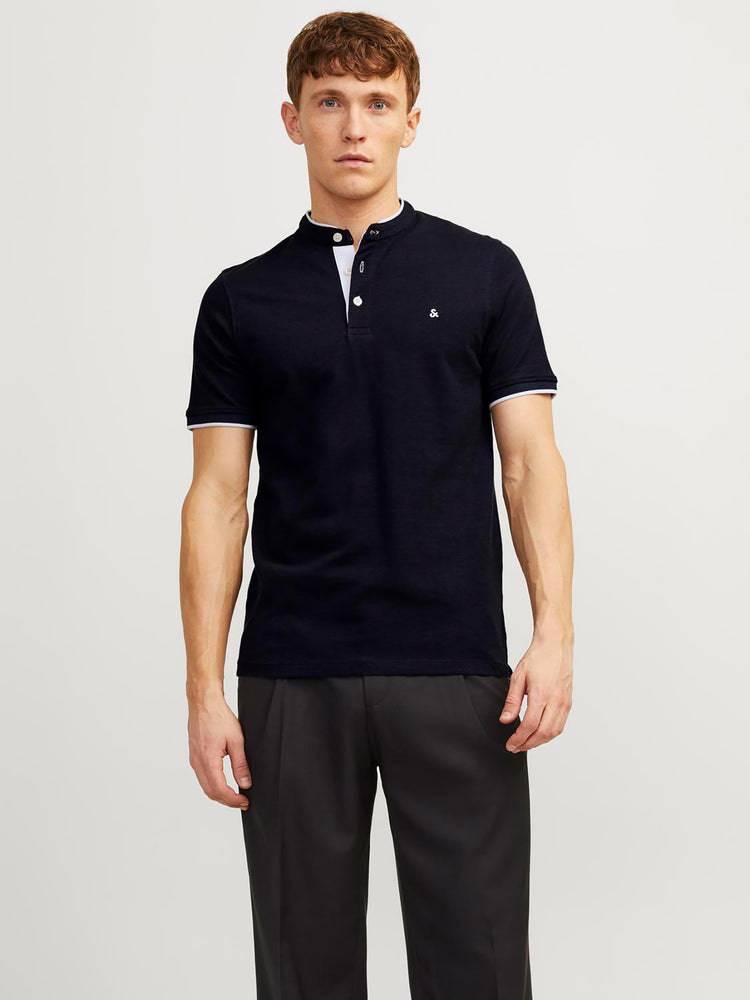 Ανδρικό polo JJEPAULOS MAO POLO SS NOOS 12199711 | 12199711