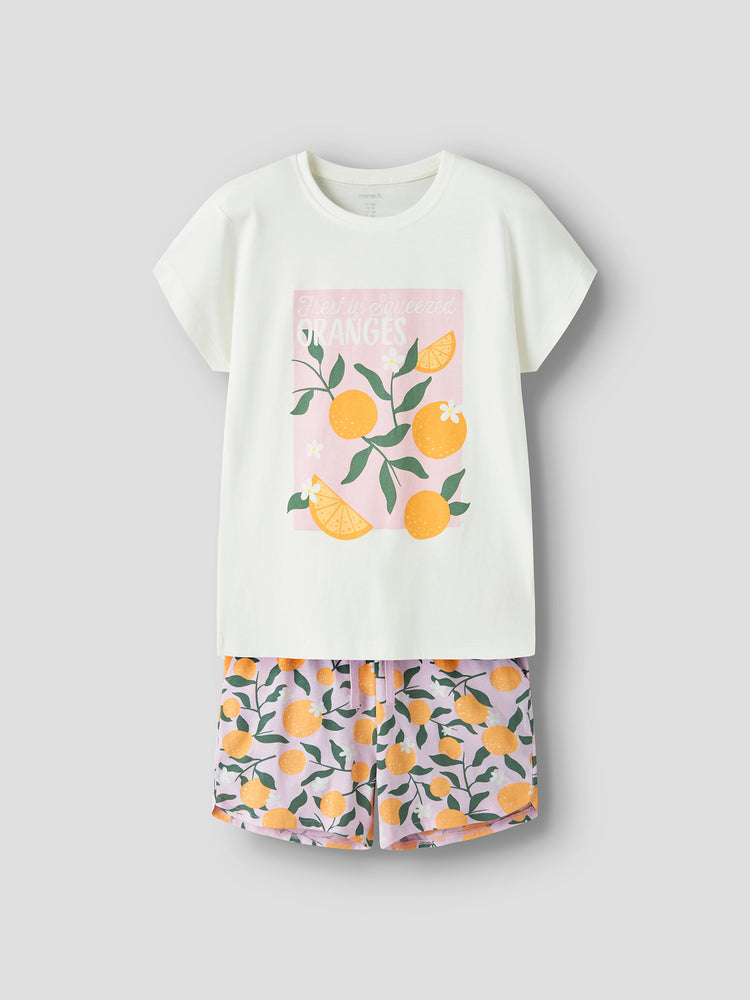 Εφηβικό σετ με σορτς oranges NKFVIGEA CAPSL TOP SET 13228212 | 13228212