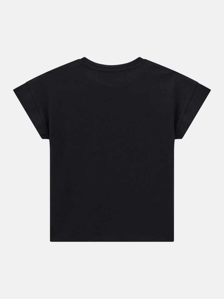 Εφηβική μπλούζα midi ss t-shirt J5YI37K6YW4JBLK | J5YI37K6YW4JBLK