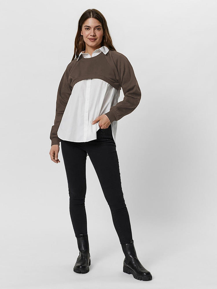 Γυναικείο φούτερ VMAJA LS CREOPPED SWEAT JRS 10257432 | 10257432