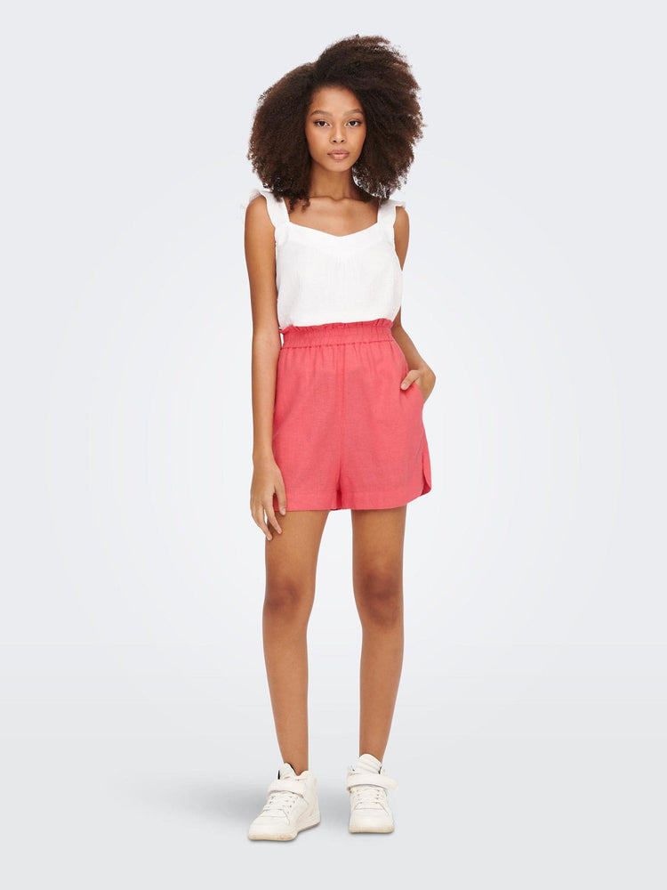 Γυναικείο σορτς ONLCARO HW PB LINEN BLEND SHORTS PNT 15255123 | 15255123